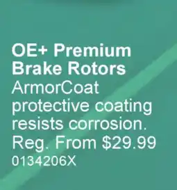 PartSource OE+ Premium Brake Rotors offer