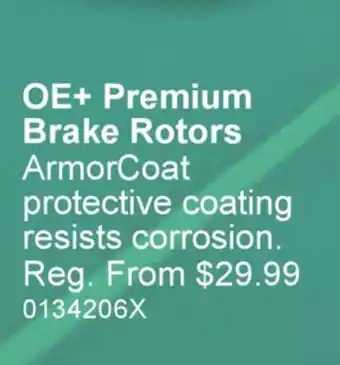 PartSource OE+ Premium Brake Rotors offer
