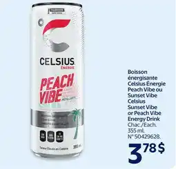 Walmart Celsius Peach Vibe Energy Drink offer