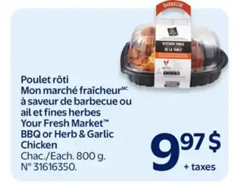Walmart Your Fresh Market BBQ Chicken offer