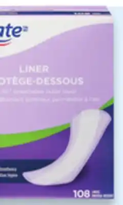 Walmart Serviettes hygiéniques ou protége-dessous Equate offer