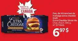 Walmart Kraft Extra Cheddar Slices 14s offer