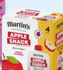 Walmart Martin's Apples Snack Fruit Pouches offer