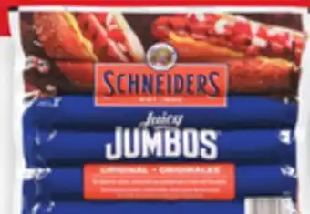 Walmart Schneiders Juicy Jumbos Smoked Sausages offer