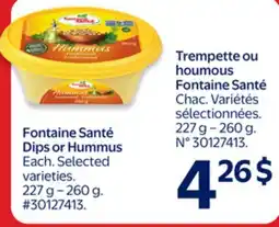 Walmart Fontaine Santé Dips or Hummus offer