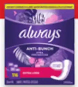 Walmart Always Liners offer