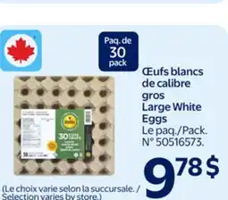 Walmart Large White Eggs offer