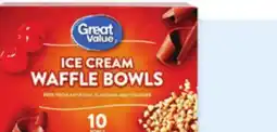 Walmart Great Value Ice Cream Waffle Bowls offer