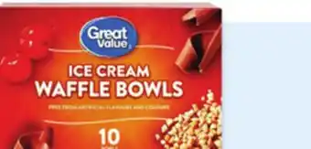 Walmart Great Value Ice Cream Waffle Bowls offer