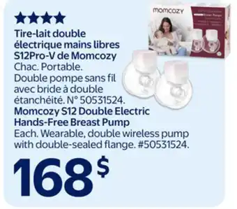 Walmart Momcozy 512 Double Electric Hands-Free Breast Pump offer