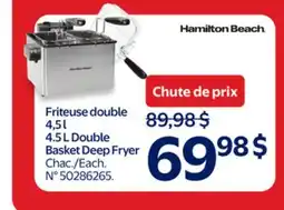 Walmart 4.5 L Double Basket Deep Fryer offer