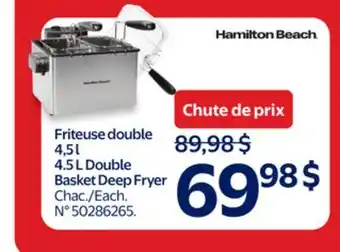 Walmart 4.5 L Double Basket Deep Fryer offer