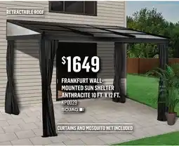 Canac Frankfurt Wall-Mounted Sun Shelter offer