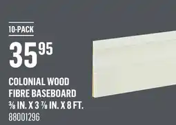 Canac Colonial Wood Fibre Baseboard 3/8 in. x 3 7/8 in. x 8 ft offer