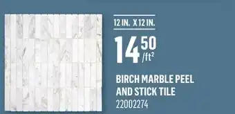 Canac Birch Marble Peel and Stick Tile offer
