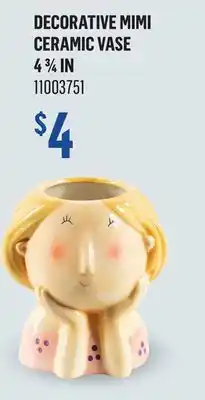 Canac DECORATIVE MIMI CERAMIC VASE offer