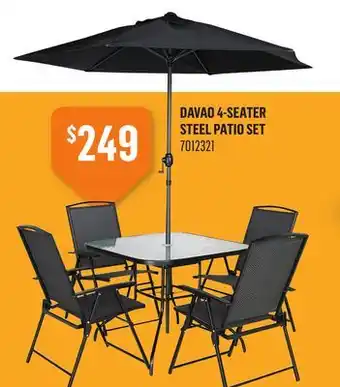 Canac Davao 4-Seater Steel Patio Set offer