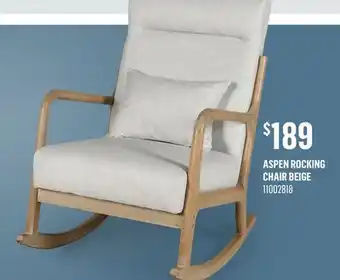 Canac Aspen Rocking Chair Beige offer