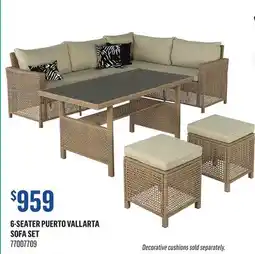 Canac 6-SEATER PUERTO VALLARTA SOFA SET offer
