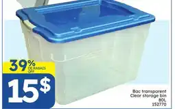 Rossy Clear storage bin offer