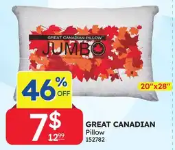 Rossy GREAT CANADIAN Pillow offer