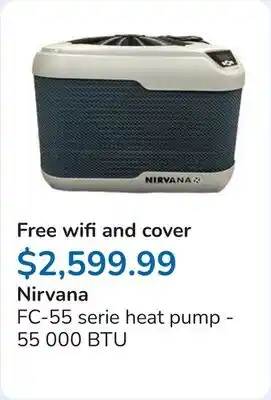 Club Piscine FC-55 serie heat pump - 55 000 BTU offer