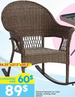 Rossy Wicker rocking chair offer