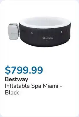 Club Piscine Inflatable Spa Miami - Black offer