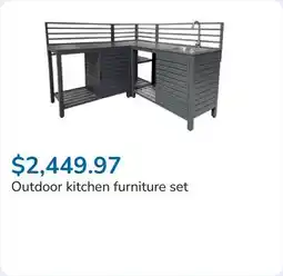 Club Piscine Outdoor kitchen furniture set offer