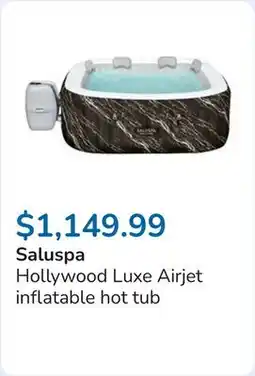 Club Piscine Hollywood Luxe Airjet inflatable hot tub offer