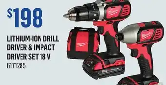 Canac Lithium-Ion Drill Driver & Impact Driver Set 18 V offer