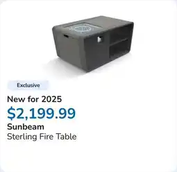 Club Piscine Sterling Fire Table offer