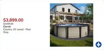 Club Piscine Country 15' round - Pool Only offer
