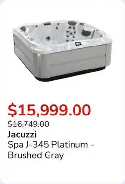 Club Piscine Spa J-345 Platinum - Brushed Gray offer
