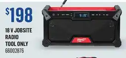 Canac 18 V Jobsite Radio Tool Only offer