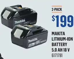 Canac Makita Lithium-Ion Battery 5.0 Ah 18 V offer