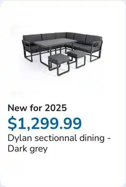 Club Piscine Dylan sectionnal dining - Dark grey offer