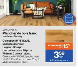 Patrick Morin Hardwood Flooring offer