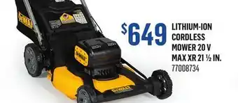 Canac Lithium-ion Cordless Mower 20 V Max XR 21 1/2 in offer
