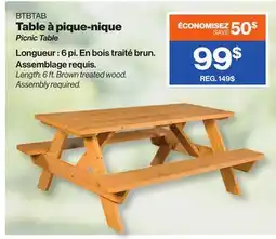 Patrick Morin Picnic Table offer