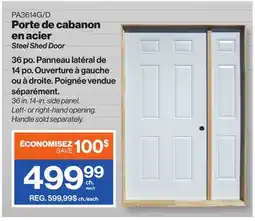 Patrick Morin Steel Shed Door offer