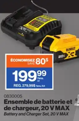 Patrick Morin Battery and Charger Set, 20 V MAX offer