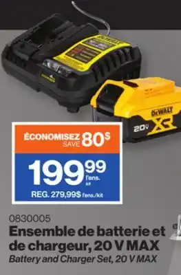 Patrick Morin Battery and Charger Set, 20 V MAX offer