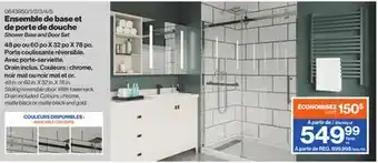 Patrick Morin Shower Base and Door Set offer