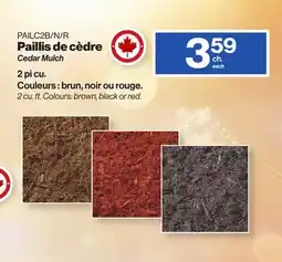 Patrick Morin Cedar Mulch offer