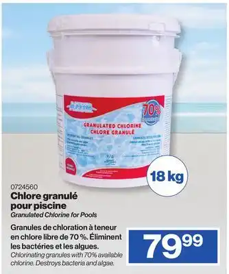 Patrick Morin Granulated Chlorine for Pools offer