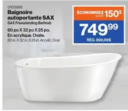 Patrick Morin SAX Freestanding Bathtub offer