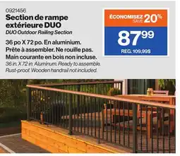 Patrick Morin DUO Outdoor Railing Section offer