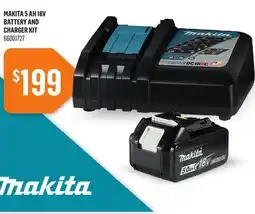 Canac Makita 5 Ah 18V Battery and Charger Kit offer