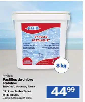 Patrick Morin Stabilized Chlorinating Tablets offer
